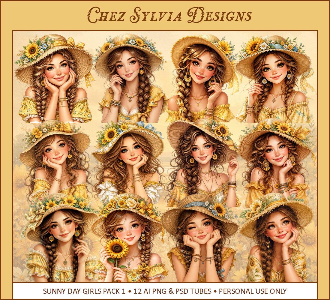 (image for) CSD - 12 AI Tagger Tubes Sunny Day Girl Pack 1